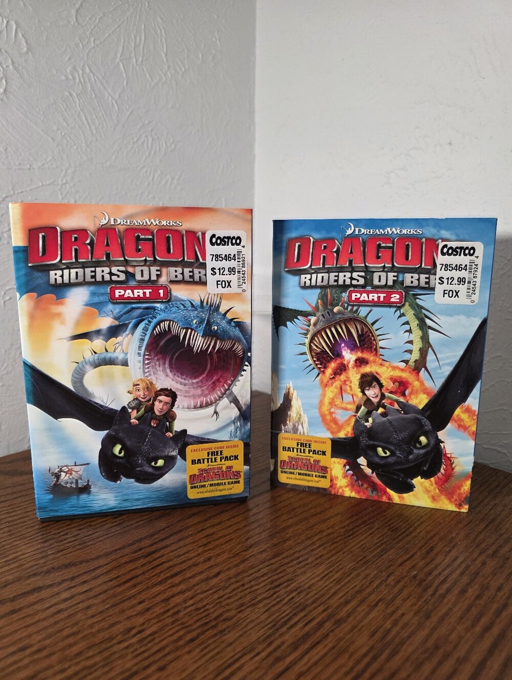 Dragons: Riders Of Berk Parts 1 & 2 DVDs DreamWorks Animated RARE Pre-Owned